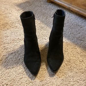 Matisse - brand. Black pointed suede ankle boots. Model CADY.  Size 6 1/2.